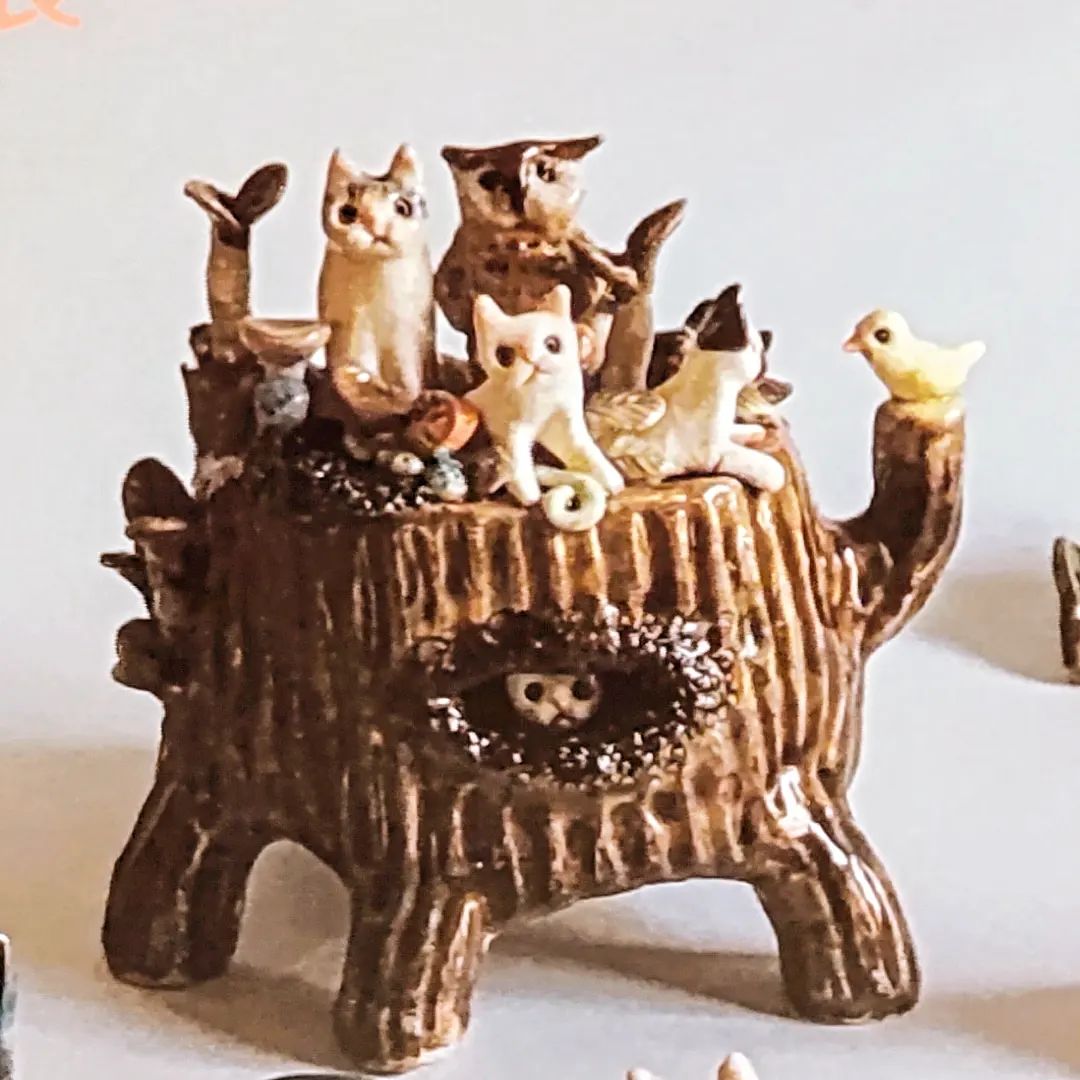 【Galerie La Cachette】🌟高橋早苗陶展🌟 ― 春の庭 猫の庭 pottery zoo ―