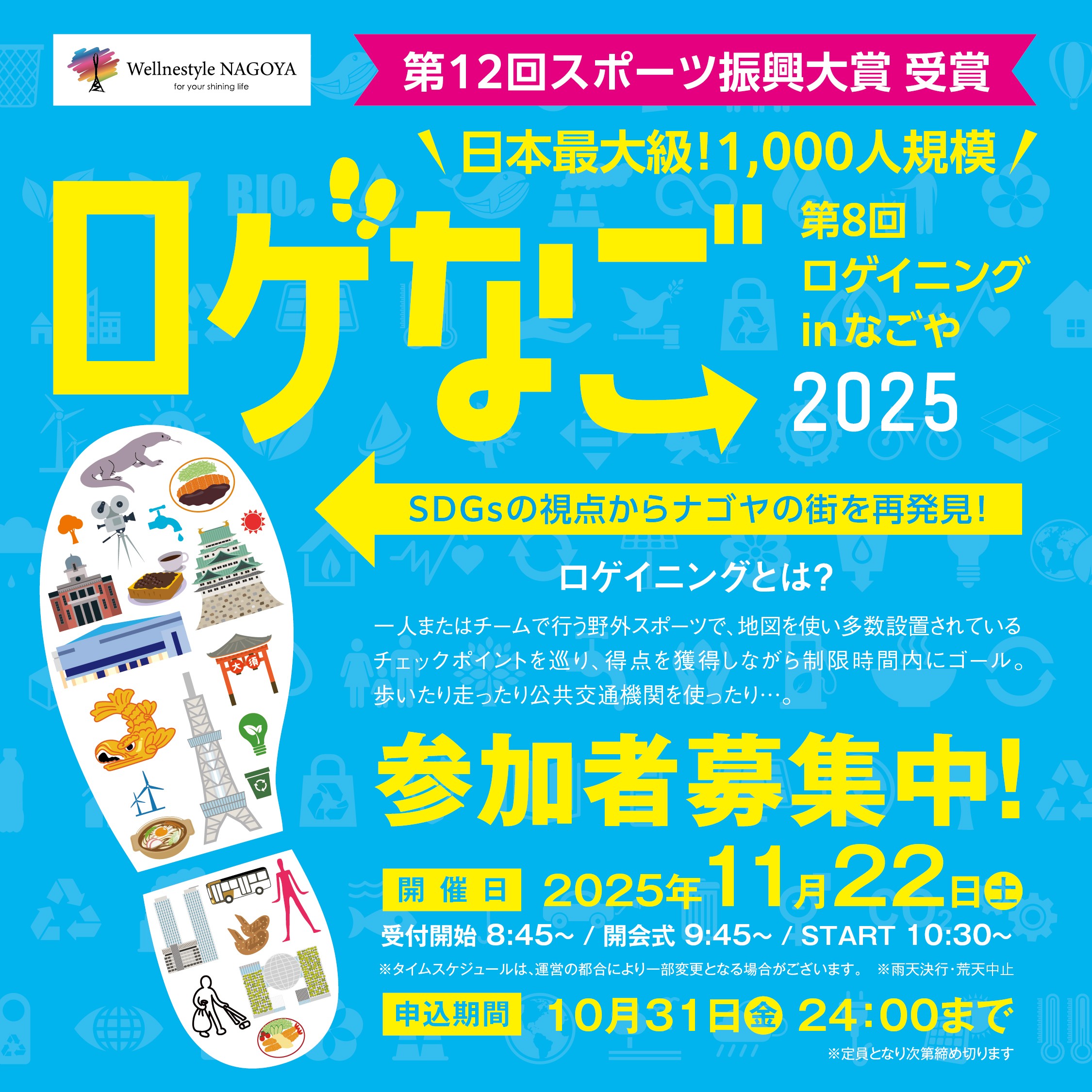戦略×体力で楽しむ！観光も満喫できる「ロゲなご2025」開催！